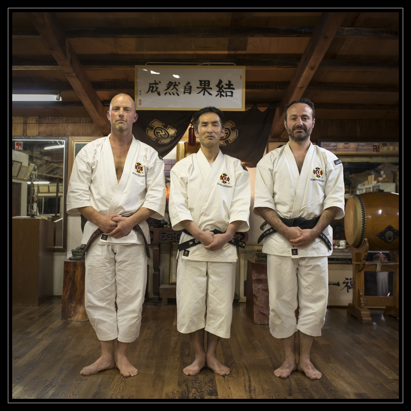 Jurgen and Federico with Morikawa sensei, Kyoto, 2017
